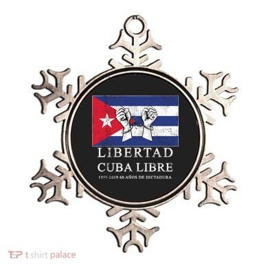 Libertad Cuba Libre Bandera Cubana Liberated De Cuba Ornament