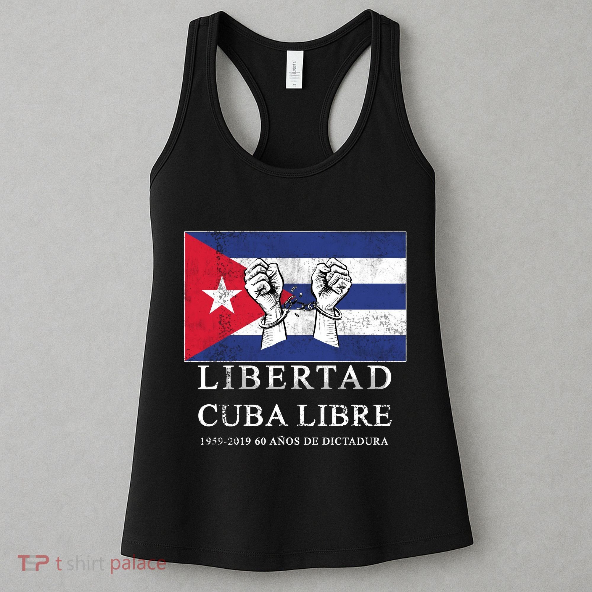 Libertad Cuba Libre Bandera Cubana Liberated De Cuba Women's Tank Top