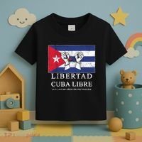 Libertad Cuba Libre Bandera Cubana Liberated De Cuba Toddler T-Shirt thumb 3