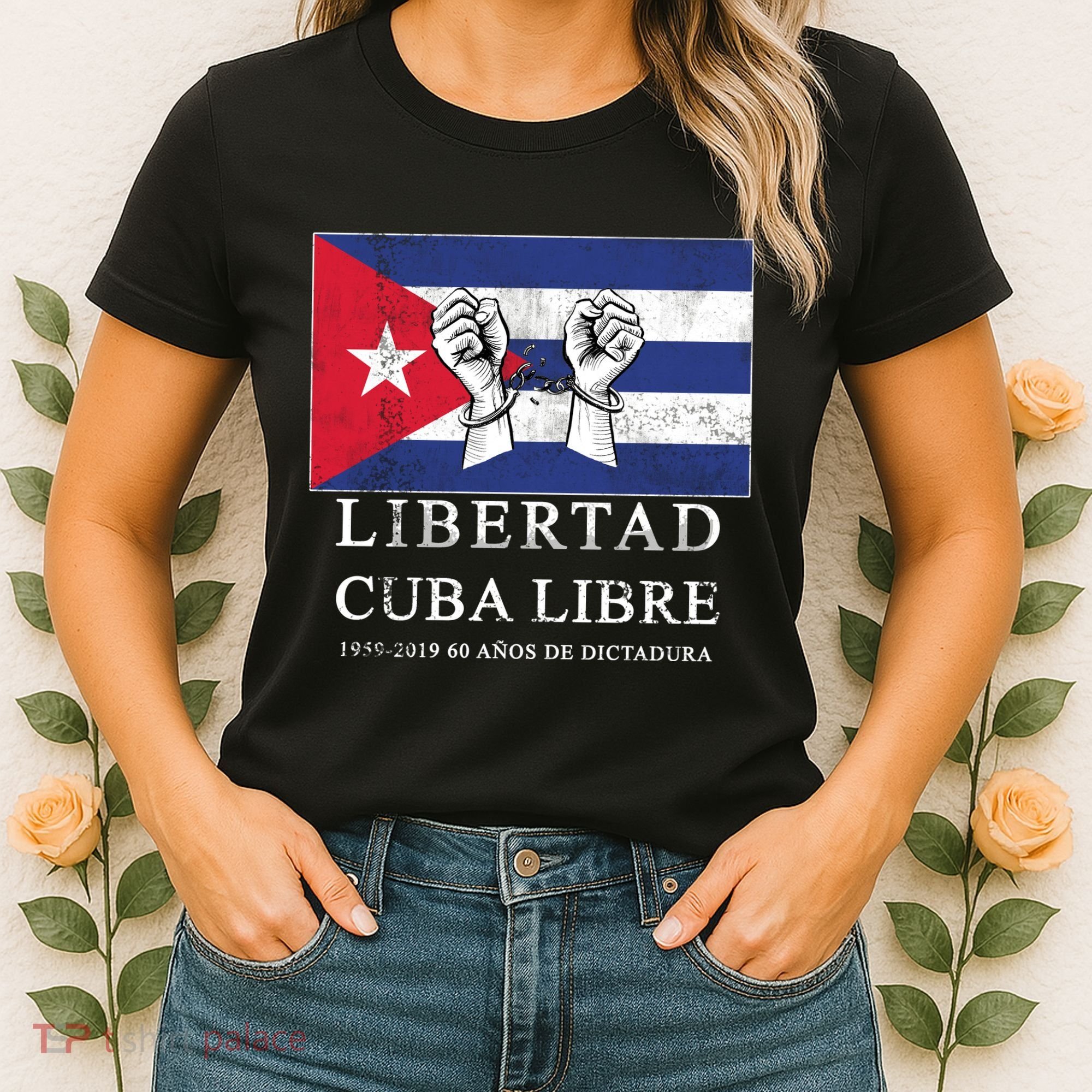 Libertad Cuba Libre Bandera Cubana Liberated De Cuba Women's T-Shirt