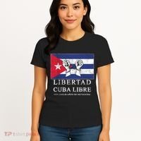 Libertad Cuba Libre Bandera Cubana Liberated De Cuba Women's T-Shirt thumb 4