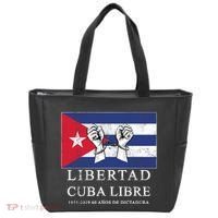 Libertad Cuba Libre Bandera Cubana Liberated De Cuba Tote Bag thumb 0