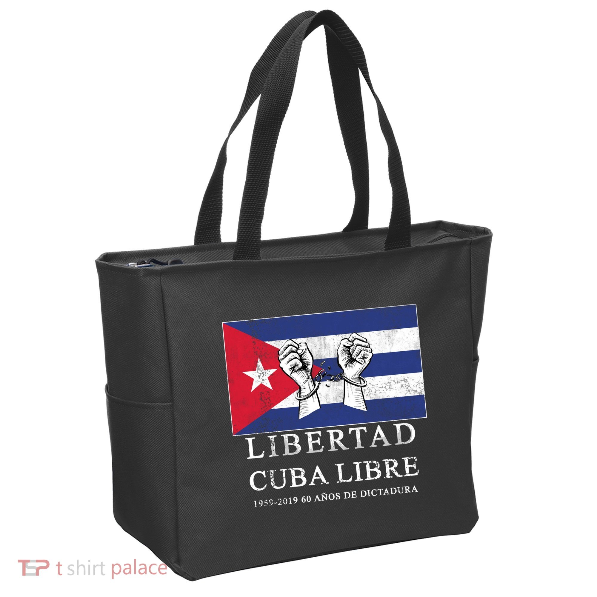 Libertad Cuba Libre Bandera Cubana Liberated De Cuba Tote Bag