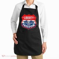 Liberty And Freedom US Eagle Road Sign Apron thumb 2