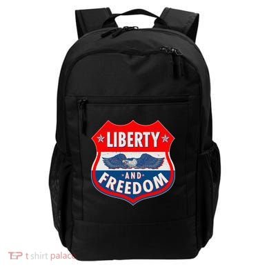 Liberty And Freedom US Eagle Road Sign Backpack