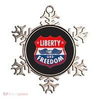 Liberty And Freedom US Eagle Road Sign Ornament thumb 0