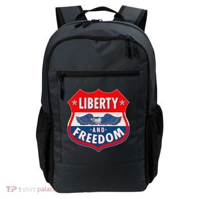 Liberty And Freedom US Eagle Road Sign Backpack