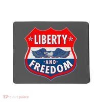 Liberty And Freedom US Eagle Road Sign Mousepad thumb 0