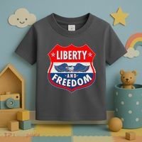 Liberty And Freedom US Eagle Road Sign Toddler T-Shirt thumb 3