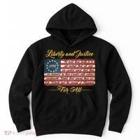 Liberty And Justice For All The Declaration of Independence Hoodie thumb 0