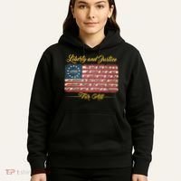Liberty And Justice For All The Declaration of Independence Hoodie thumb 5