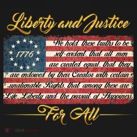 Liberty And Justice For All The Declaration of Independence Women's Hoodie thumb 2
