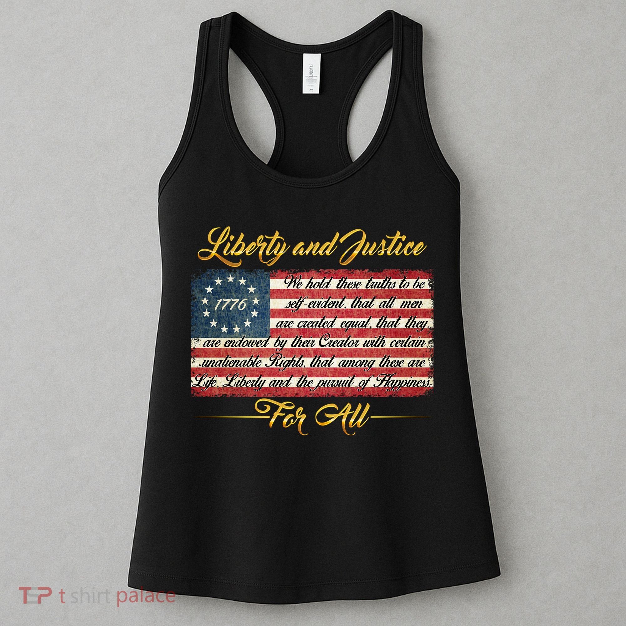 Liberty And Justice For All The Declaration of Independence Women's Tank Top