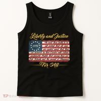 Liberty And Justice For All The Declaration of Independence Tank Top thumb 2