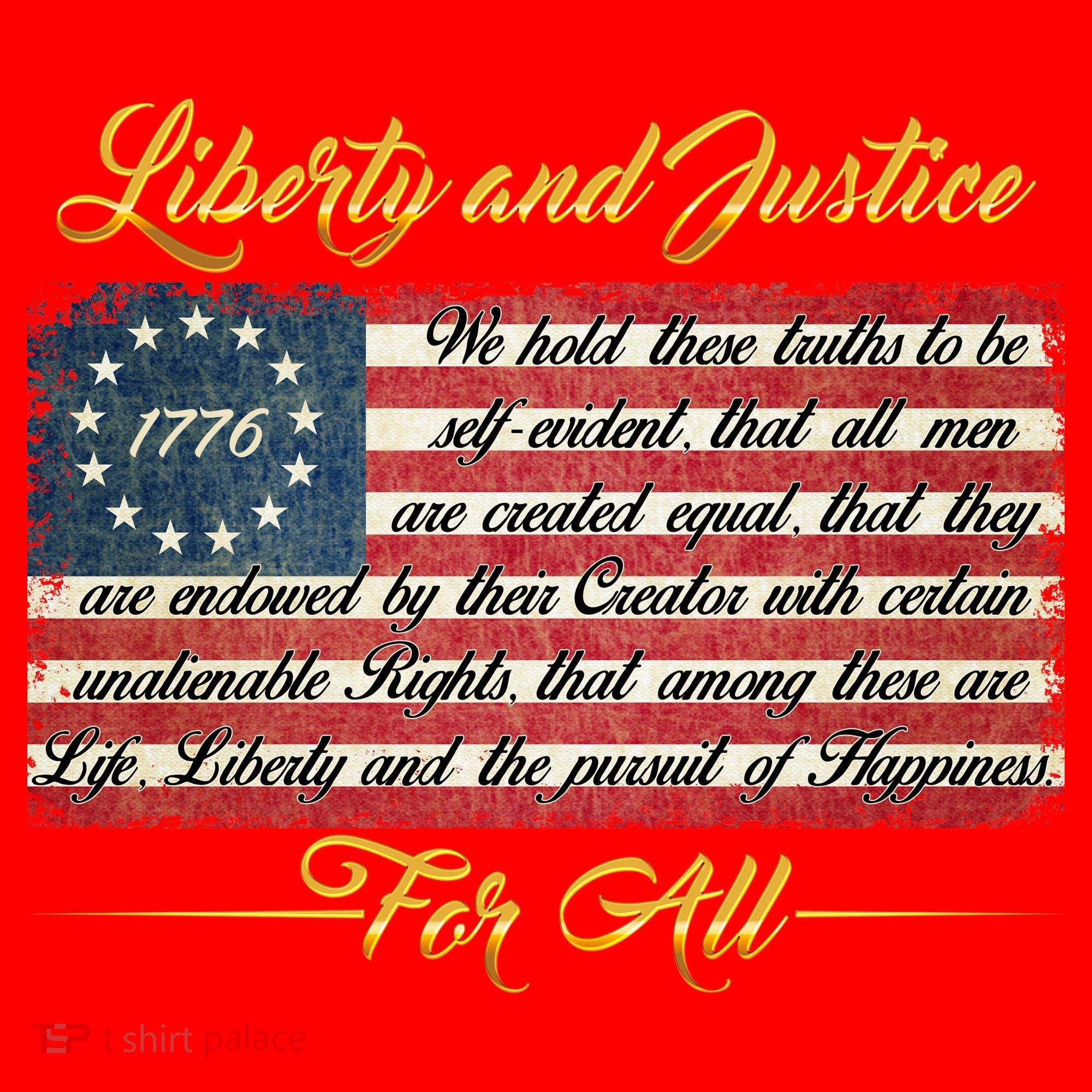 Liberty And Justice For All The Declaration of Independence Santa Hat