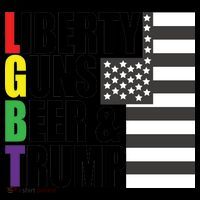 Liberty Guns Beer Trump LGBT Flag Coffee Mug thumb 5