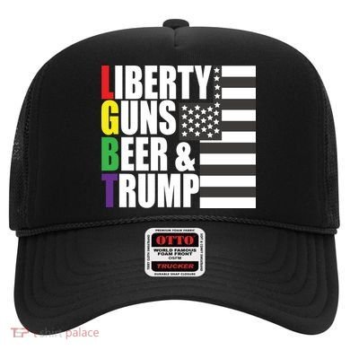 Liberty Guns Beer Trump LGBT Flag Hat