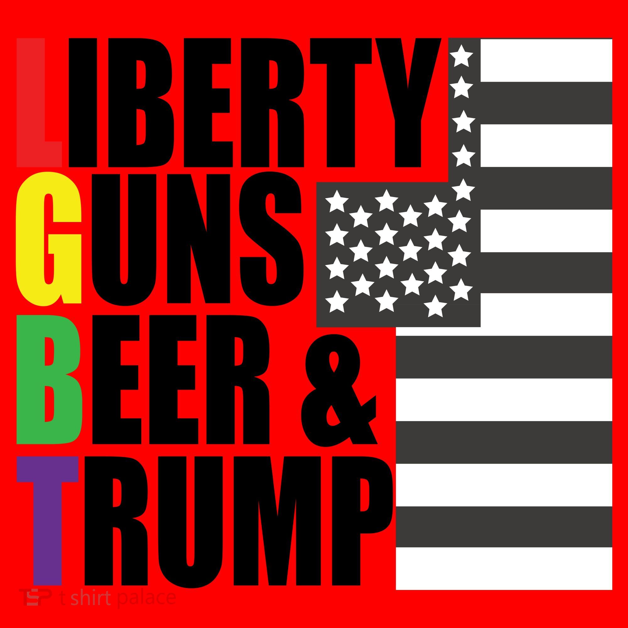 Liberty Guns Beer Trump LGBT Flag Santa Hat