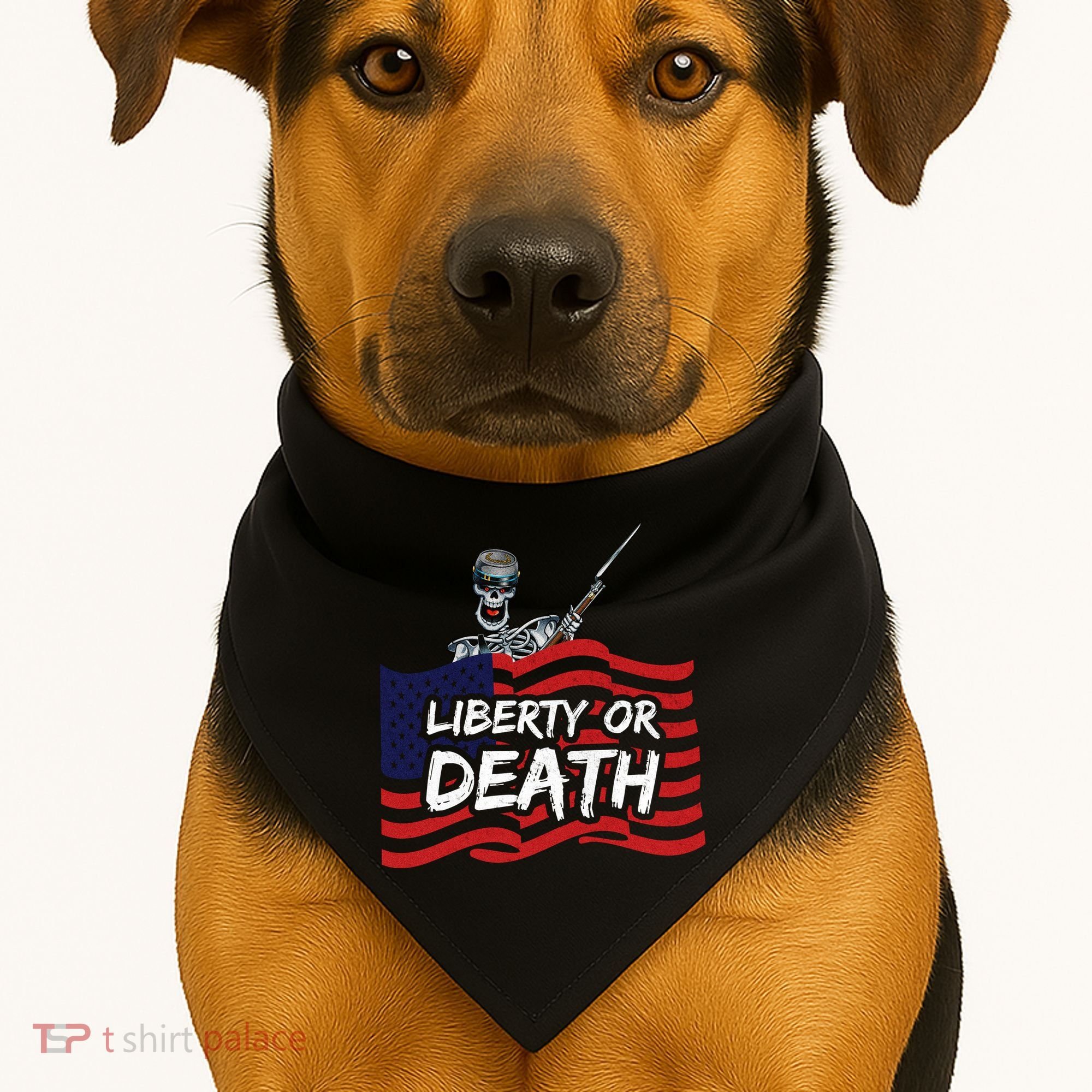 Liberty Or Death USA-Made Doggie Bandana