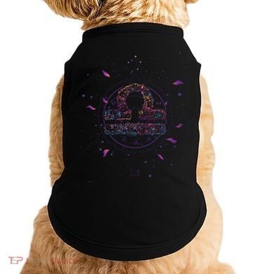 Libra Floral Zodiac Doggie Tank
