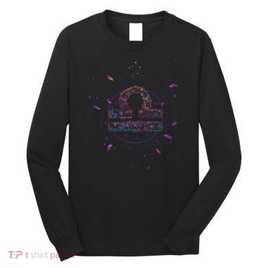 Libra Floral Zodiac Long Sleeve Shirt