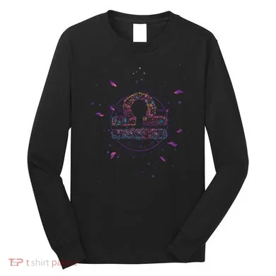 Libra Floral Zodiac Long Sleeve Shirt