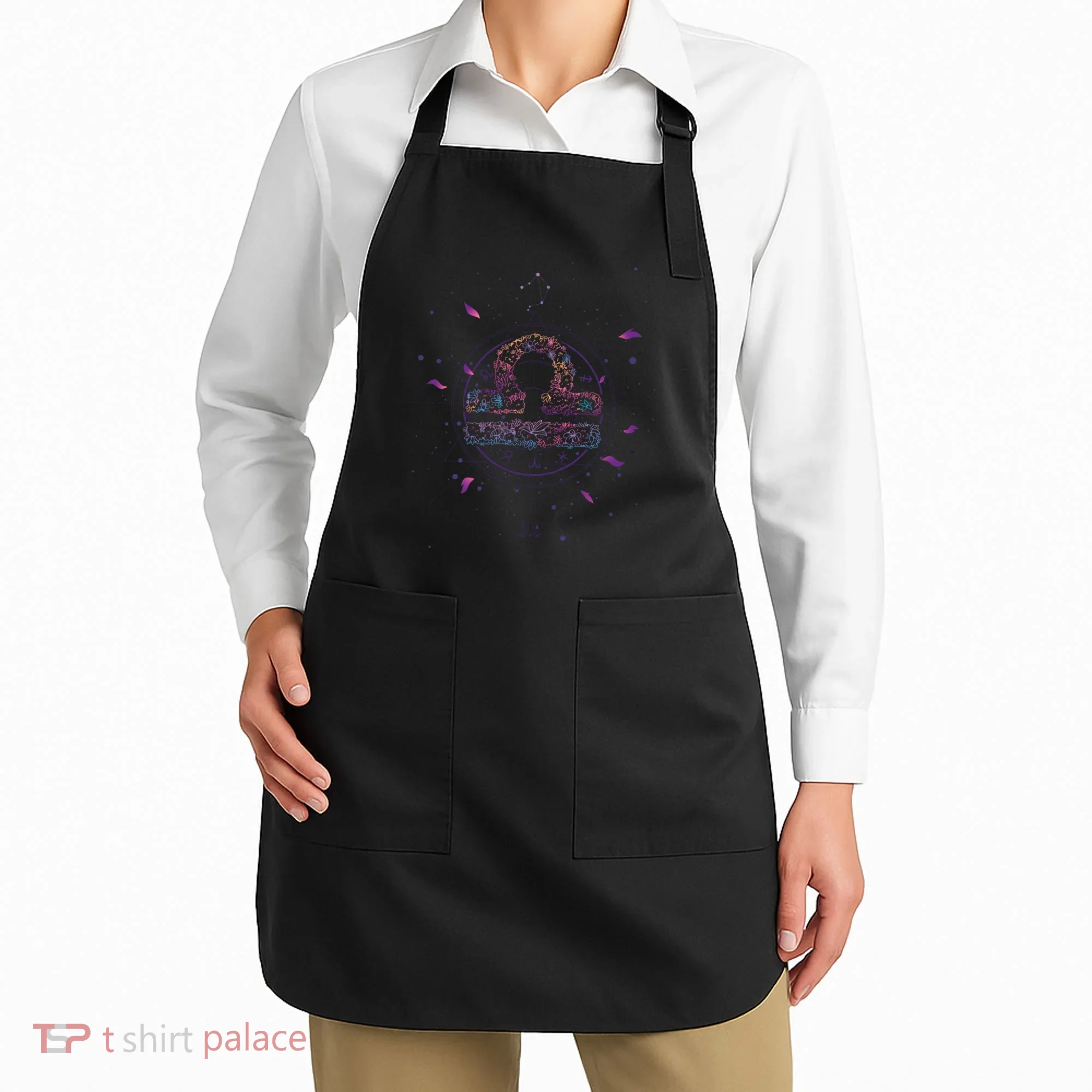 Libra Floral Zodiac Apron