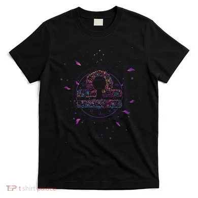 Libra Floral Zodiac T-Shirt