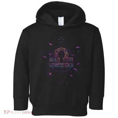 Libra Floral Zodiac Toddler Hoodie