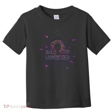 Libra Floral Zodiac Toddler T-Shirt