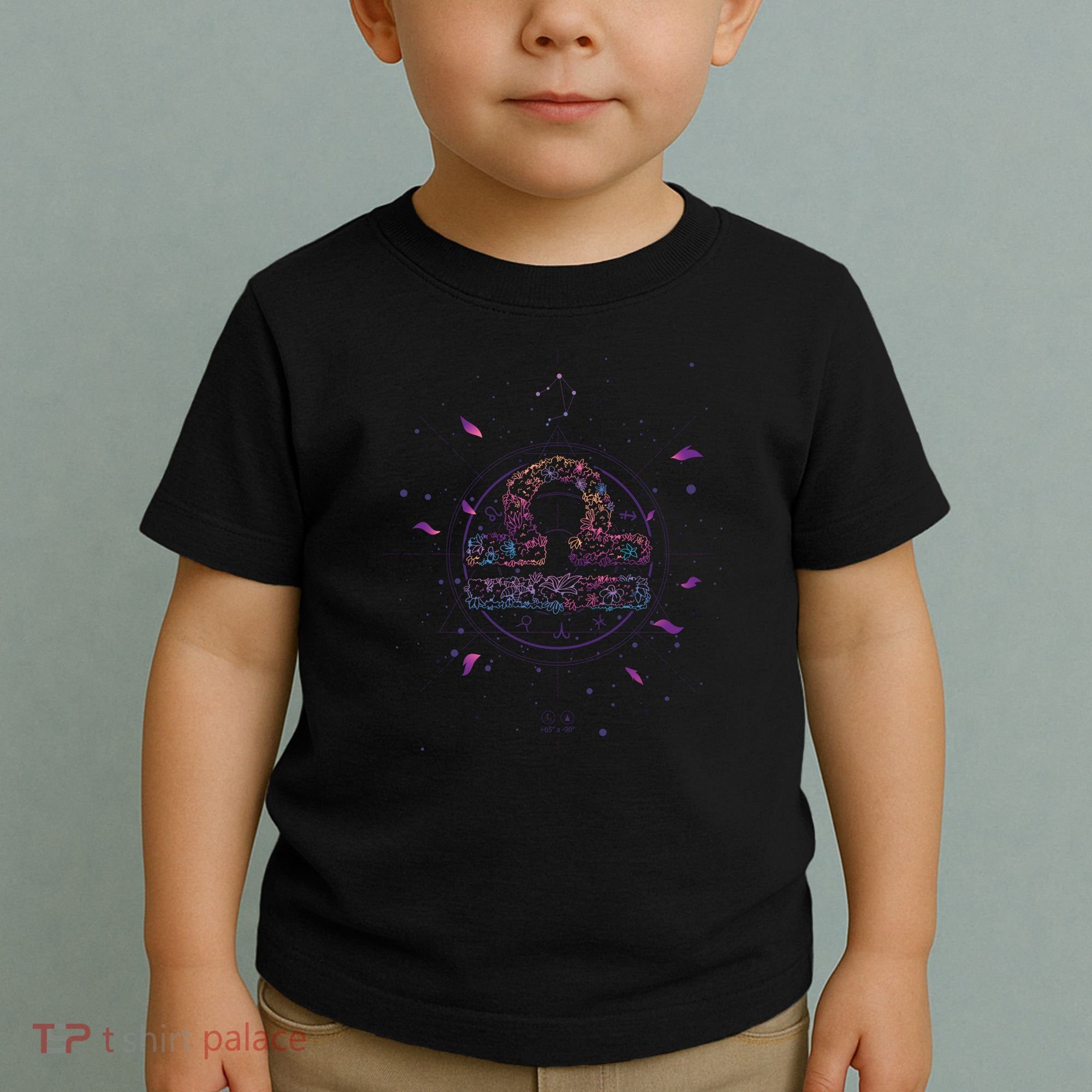 Libra Floral Zodiac Toddler T-Shirt