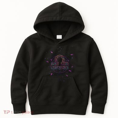 Libra Floral Zodiac Kids Hoodie