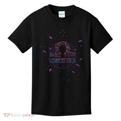 Libra Floral Zodiac Kids T-Shirt