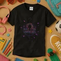 Libra Floral Zodiac Kids T-Shirt thumb 3