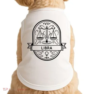 Libra Zodiac Symbol Design Doggie Tank
