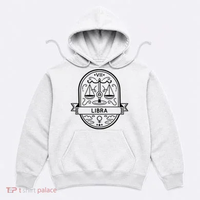 Libra Zodiac Symbol Design Hoodie