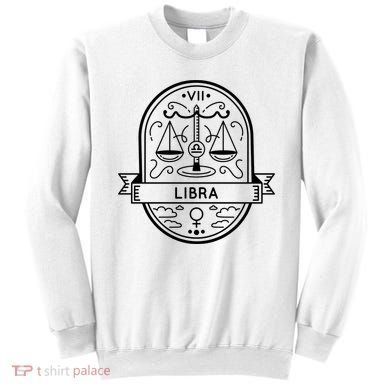 Libra Zodiac Symbol Design Sweatshirt