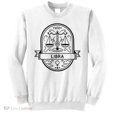 Libra Zodiac Symbol Design Sweatshirt