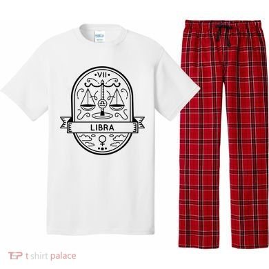 Libra Zodiac Symbol Design Pajama Set