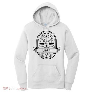 Libra Zodiac Symbol Design Women's Hoodie