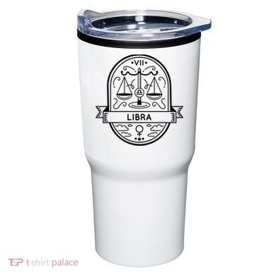 Libra Zodiac Symbol Design Tumbler