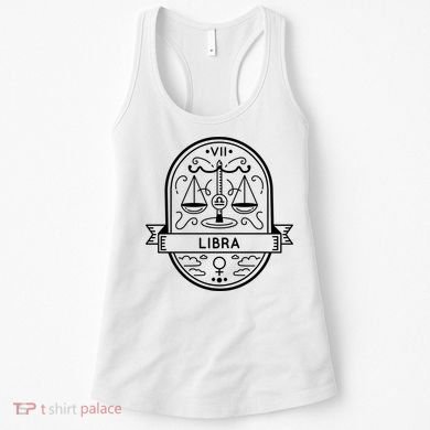 Libra Zodiac Symbol Design Women's Tank Top