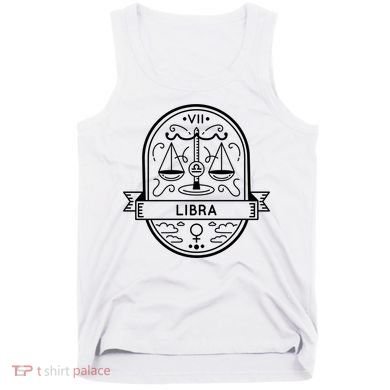 Libra Zodiac Symbol Design Tank Top