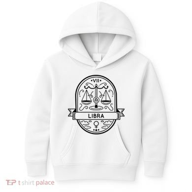 Libra Zodiac Symbol Design Kids Hoodie