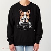 Love Is Corgi Dog Women's Sweatshirt thumb 0