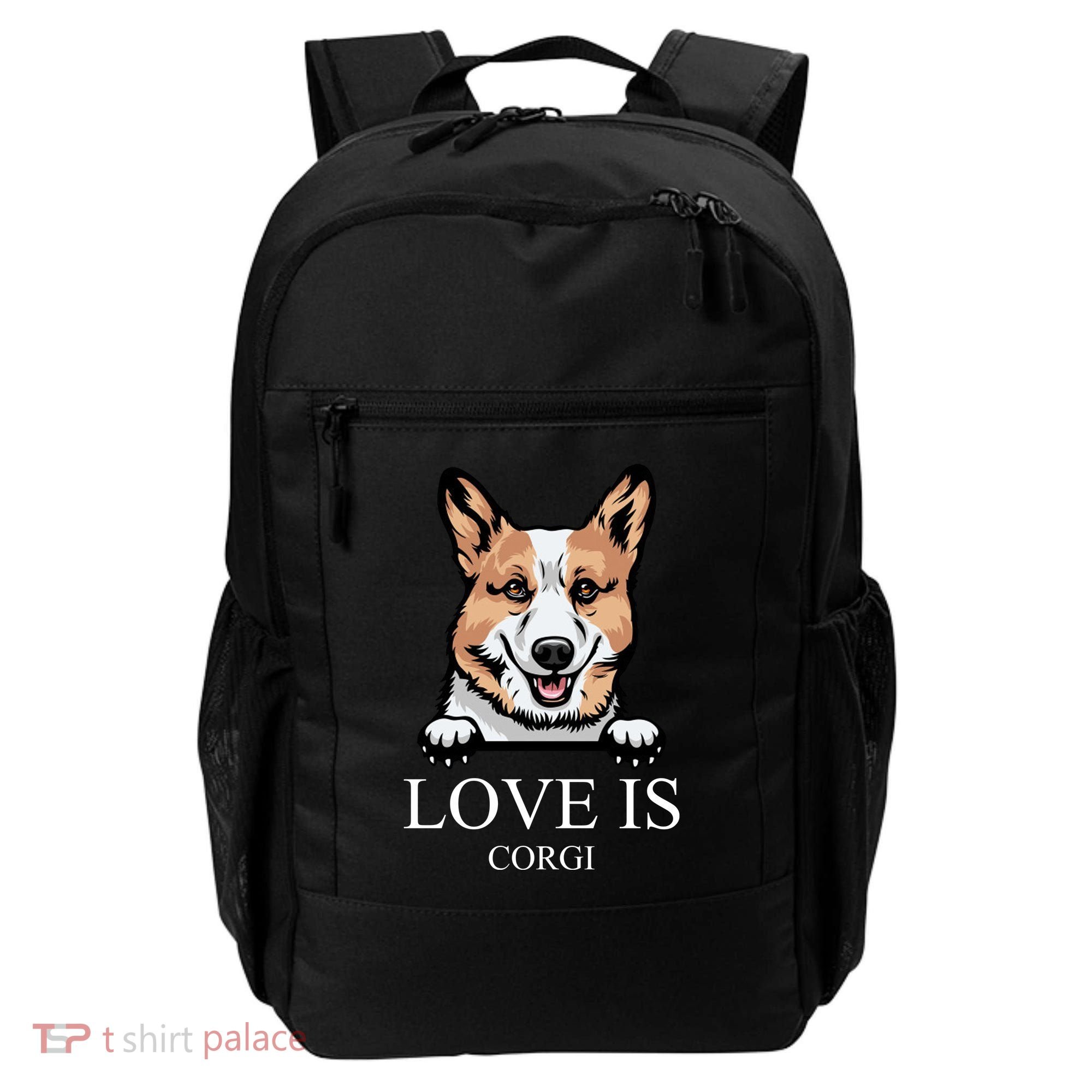 Love Is Corgi Dog Backpack