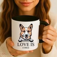 Love Is Corgi Dog Coffee Mug thumb 3