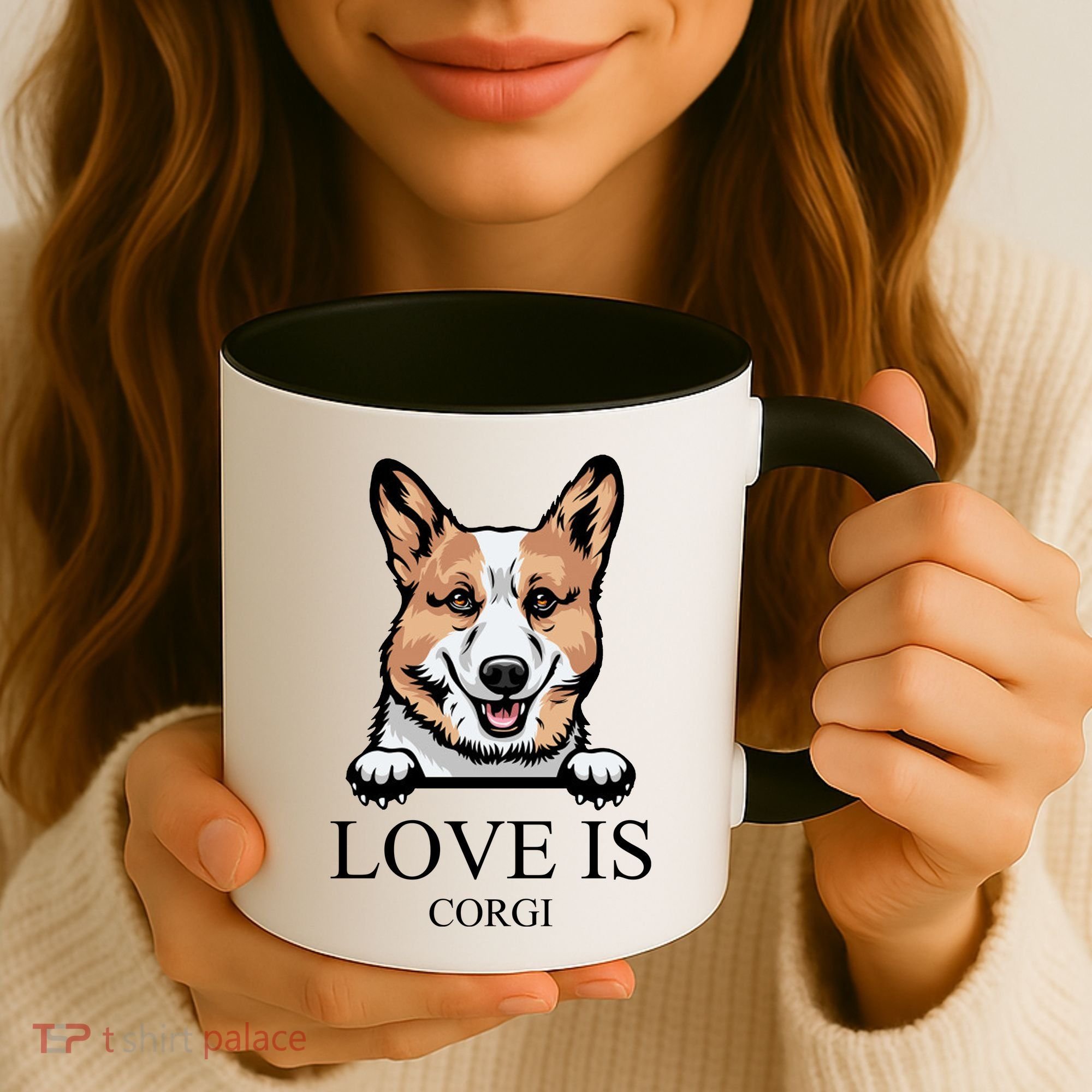 Love Is Corgi Dog Coffee Mug