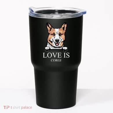 Love Is Corgi Dog Tumbler