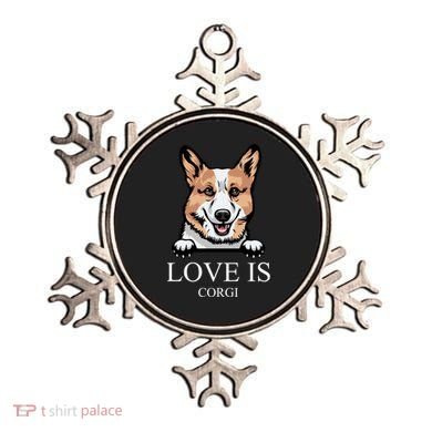 Love Is Corgi Dog Ornament